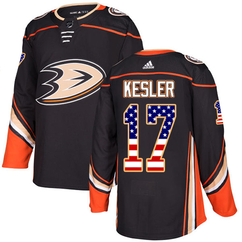 Adidas Ducks #17 Ryan Kesler Black Home Authentic USA Flag Youth Stitched NHL Jersey - Click Image to Close